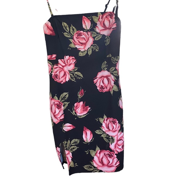 Guess Bianka rose print slit mini dress - Picture 3 of 15